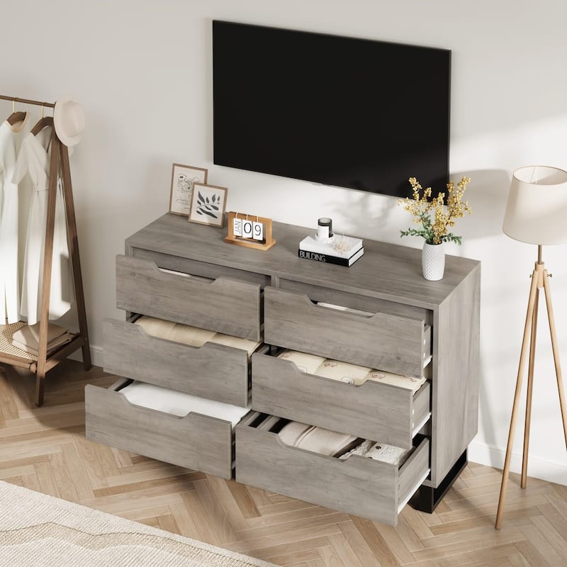 6 Dresser for Bedroom, 47.2" Wide Dresser