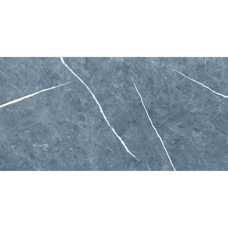 The Tile Life Opera 12x24 Blue Glossy Porcelain Floor & Wall Tile
