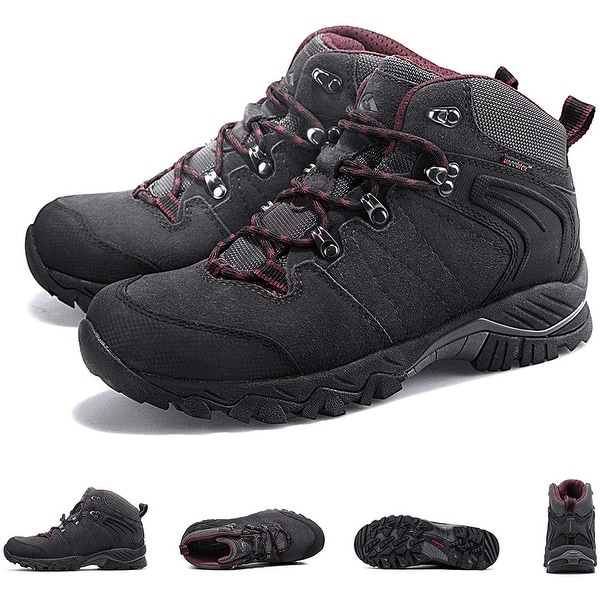 lightweight black hiking boots