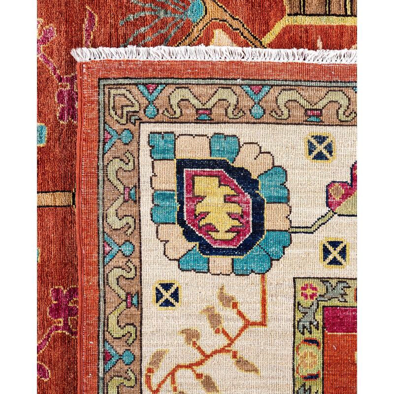 Serapi One-of-a-Kind Hand-Knotted Area Rug - Red - 9' 0" x 12' 2"