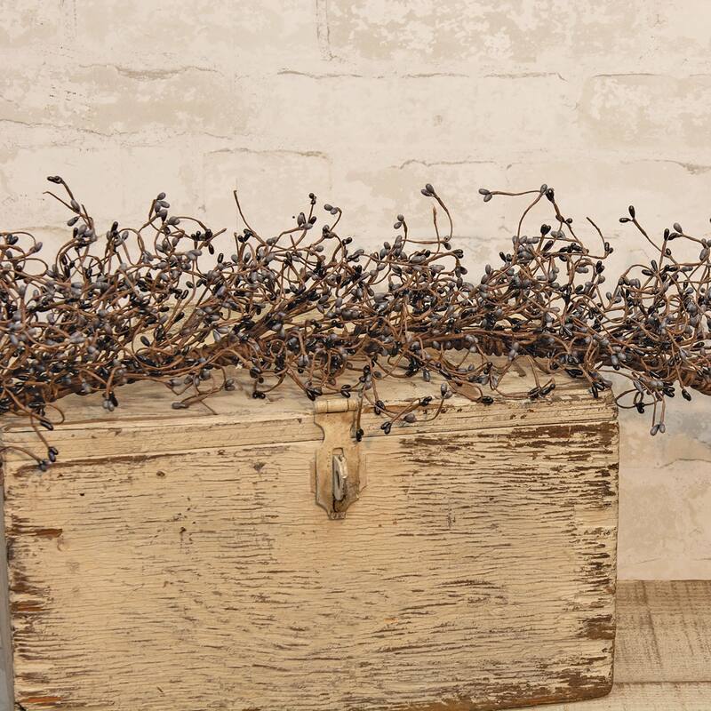 Gray & Black Pip Garland 4 ft. - Brown