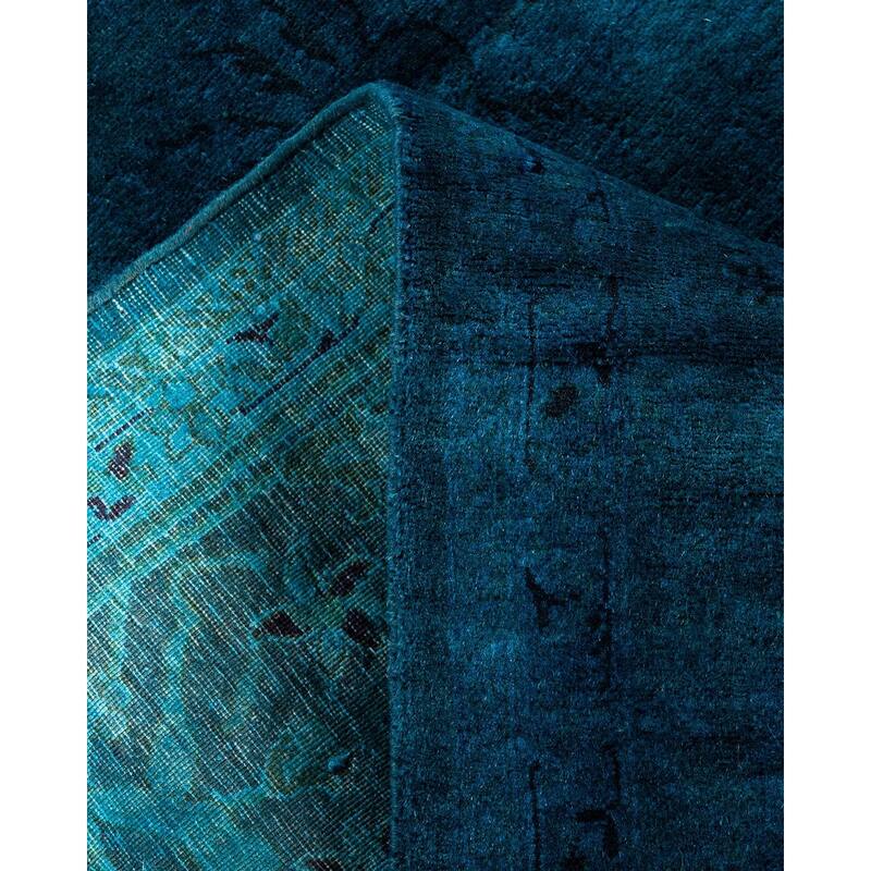 Fine Vibrance One-of-a-Kind Hand-Knotted Area Rug - Blue, 5' 10" x 8' 8" - 5' 10" x 8' 8"