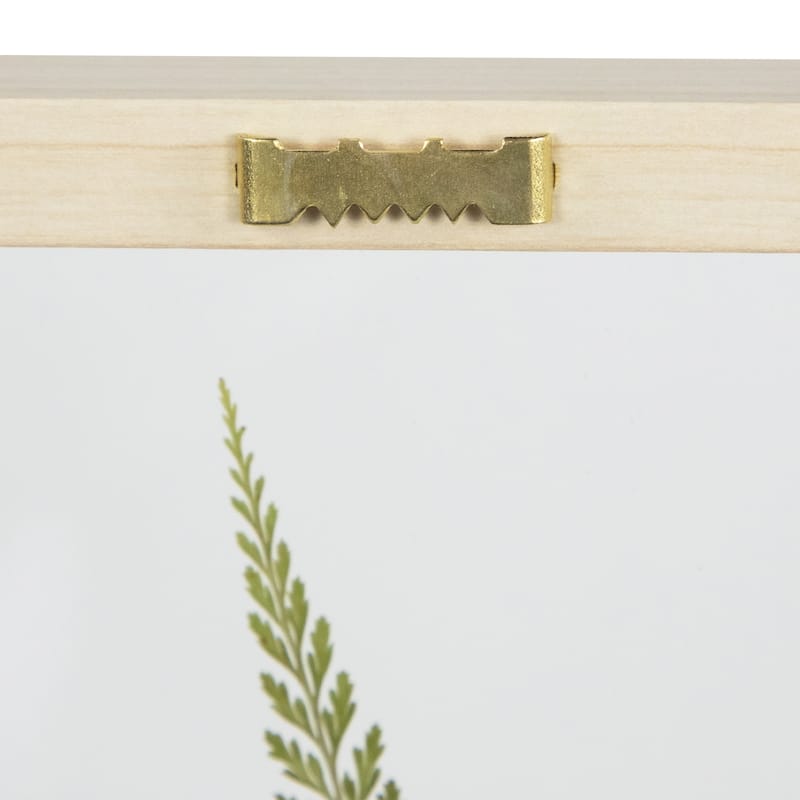 Artificial Fern Leaf Wooden Framed Wall Art - 11.75"