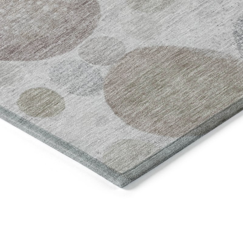 HomeRoots Geometric Transitional Rectangle Outdoor Rug