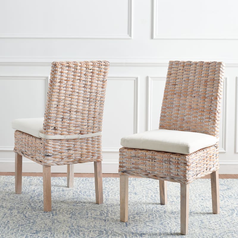 SAFAVIEH Bobbi Side Chair with Cushion - 20" W x 24" D x 39" H - 20"W x 24"D x 39"H