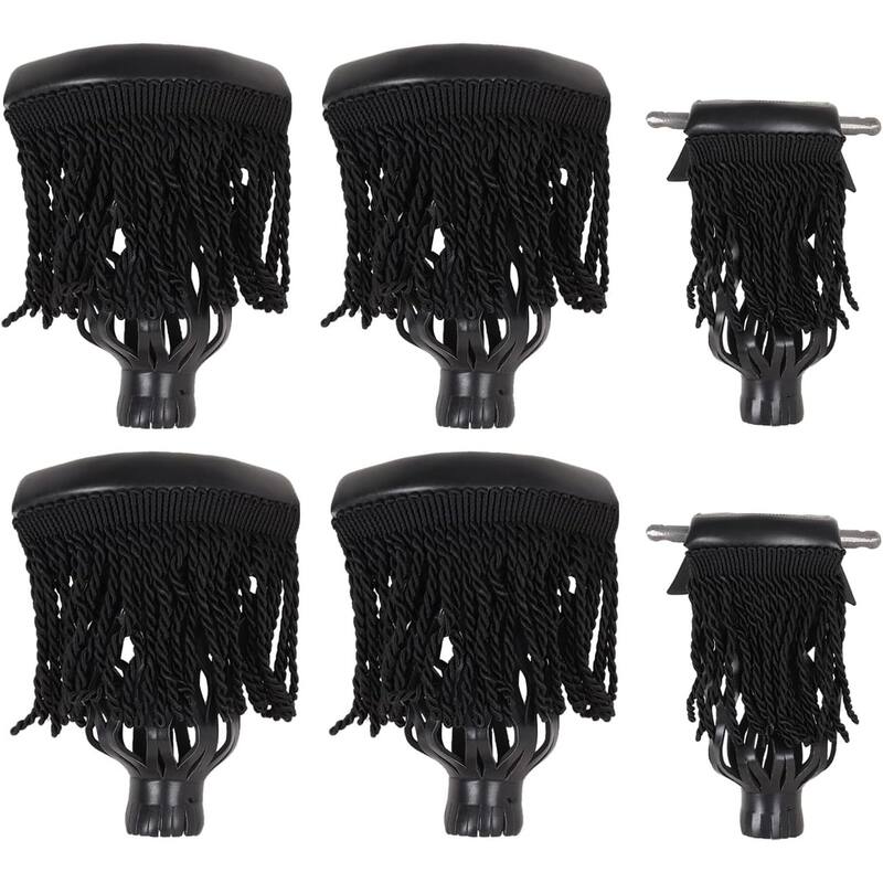 GSE™ Set of 6 Heavy-Duty PU Leather Pool Table Pockets. Replacement Billiard Table Web Drop Bag (Several Colors Available)