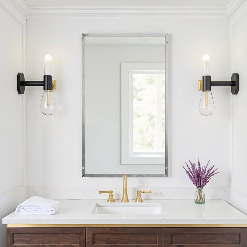 Full Length Free Standing Body Mirror Metal Framed Wall Mirror Large Floor Mirror
