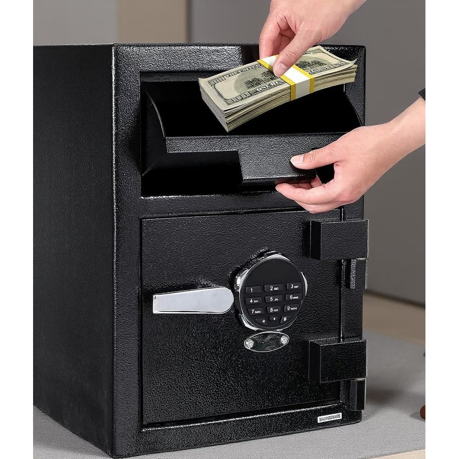 3.5 Cub Digital Depository Business Safe Box, 2 Emergency Keys