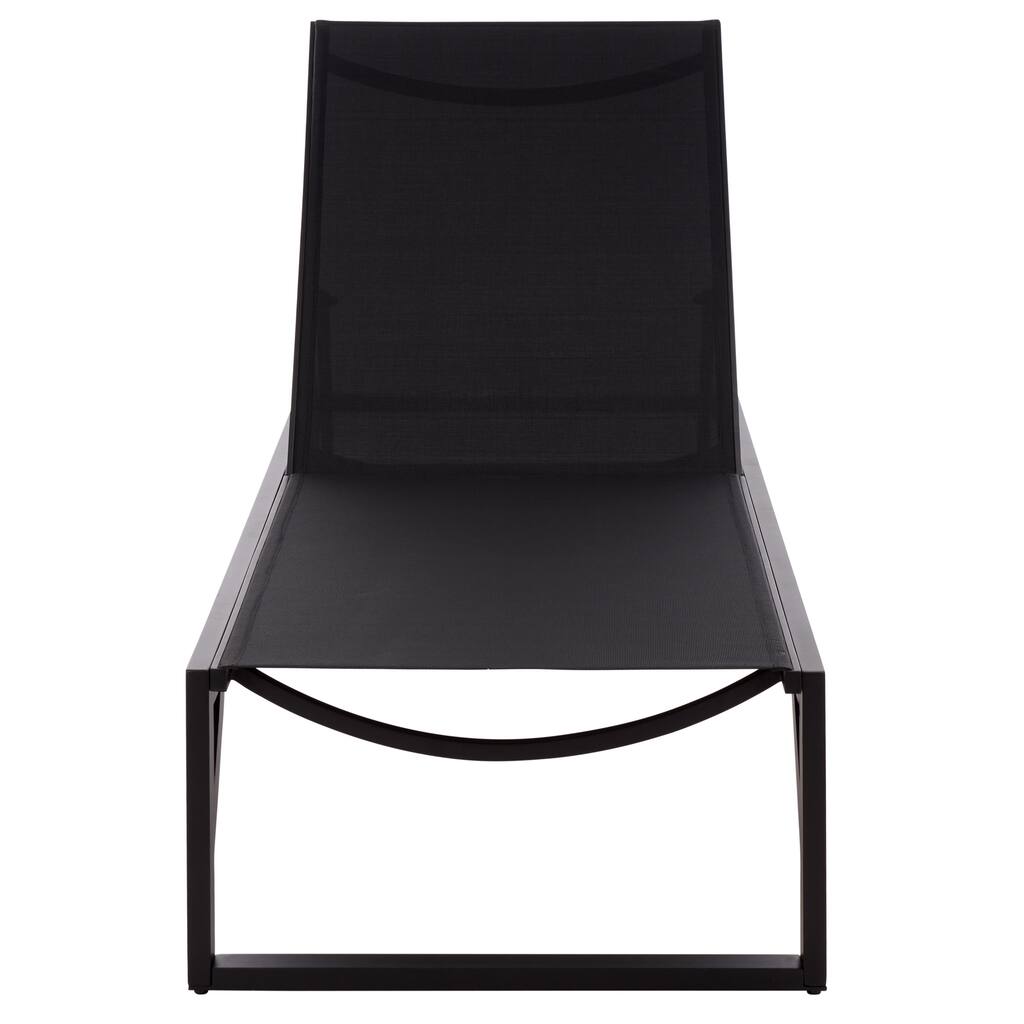 SAFAVIEH Outdoor Living Jordan Aluminum Lounger - 79"W x 27"D x 14"H