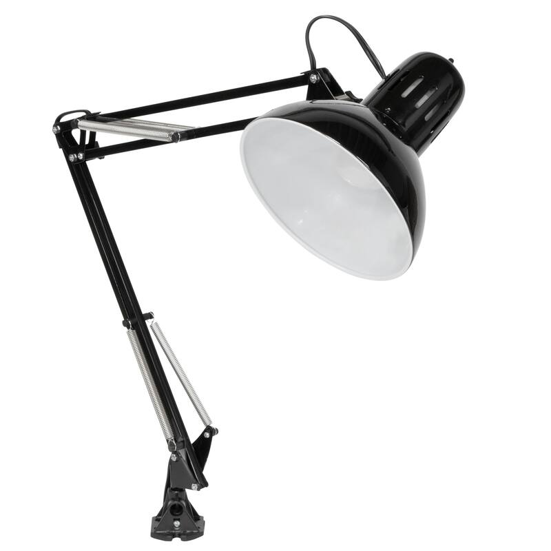 Studio Designs Swing Arm Desk Lamp with LED Bulb and Clamp Base