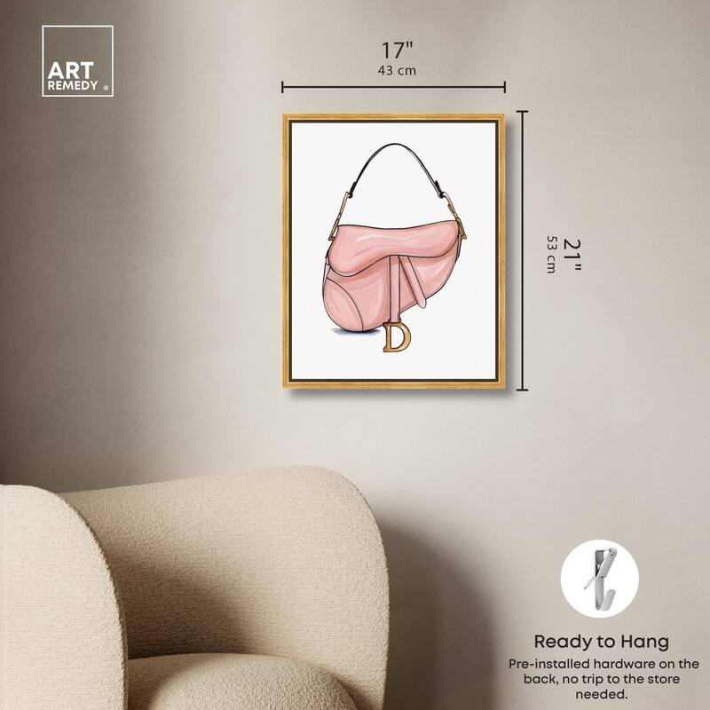 Doll Memories - Blush Pink Bag Canvas by Art Remedy