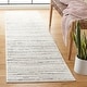 preview thumbnail 4 of 14, SAFAVIEH Melody Alviina Stripe Rug 2'2" x 10' Runner - Ivory/Black - Runner