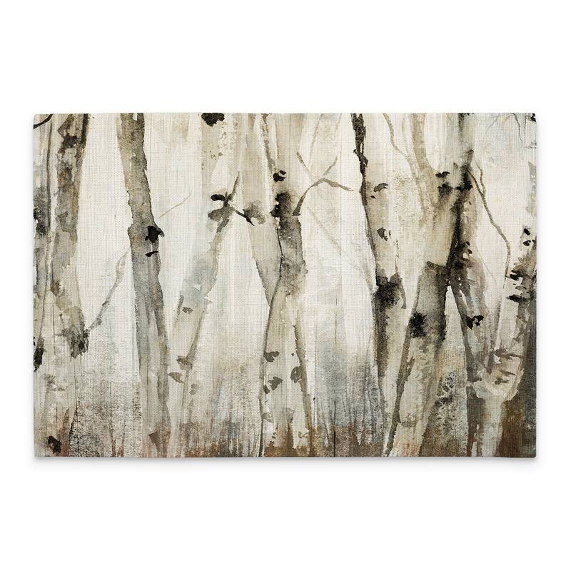Oak Leaves 4-Pack Poly-Cotton Blend Placemats Manufactured in The USA Machine Washable Dryer Safe - Set of 4 - Multi