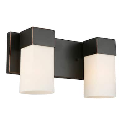 Eglo Ciara Springs 2-Light Vanity Light in Oil-Rubbed Bronze