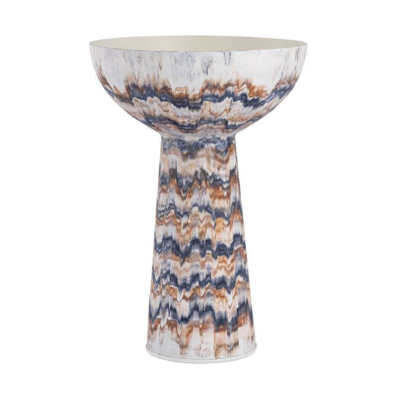 Elk Home Adler Pedestal Bowl - Large Amber