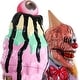 preview thumbnail 17 of 17, Haunted Hill Farm Haunted Hill Farm 6.9 ft. Motion-Activated I Scream Clown Halloween Animatronic by Tekky - Multi
