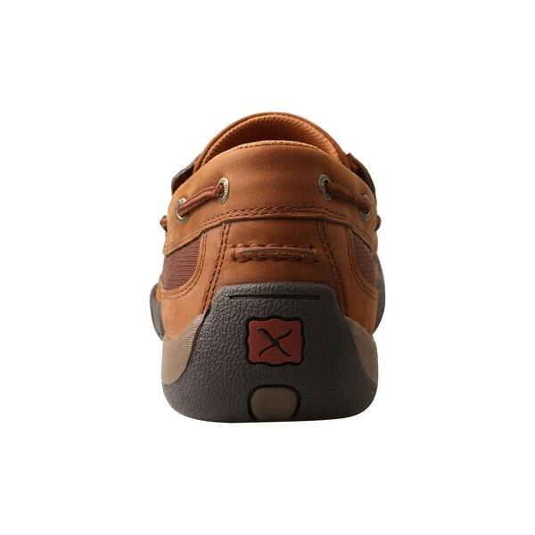 Shop Twisted X Casual Shoes Mens Driving Mocs Checker Oiled Saddle