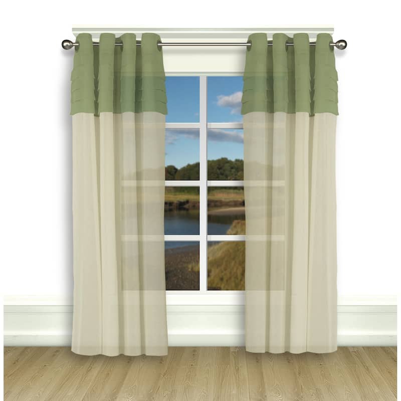 Geneva Elegant Sheer Grommet Curtain Panel