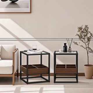Coffee Table Side Table With Storage Shelf - Bed Bath & Beyond - 39893533
