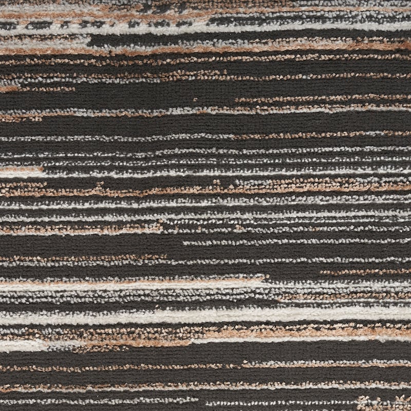 Calvin Klein Captivating Indoor only Brown Abstract Area Rug - Mocha - 3' 2" x 5' - Rectangle