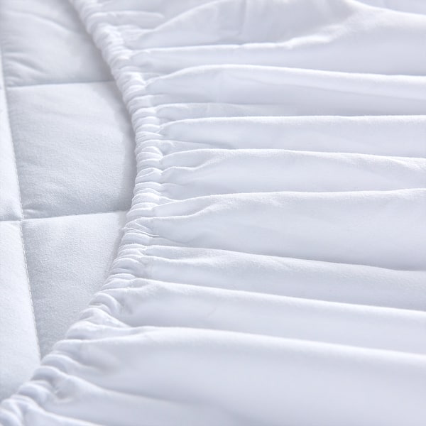 4 Layer Quilted Waterproof Mattress Pad Hypoallergenic Protector Cover - King