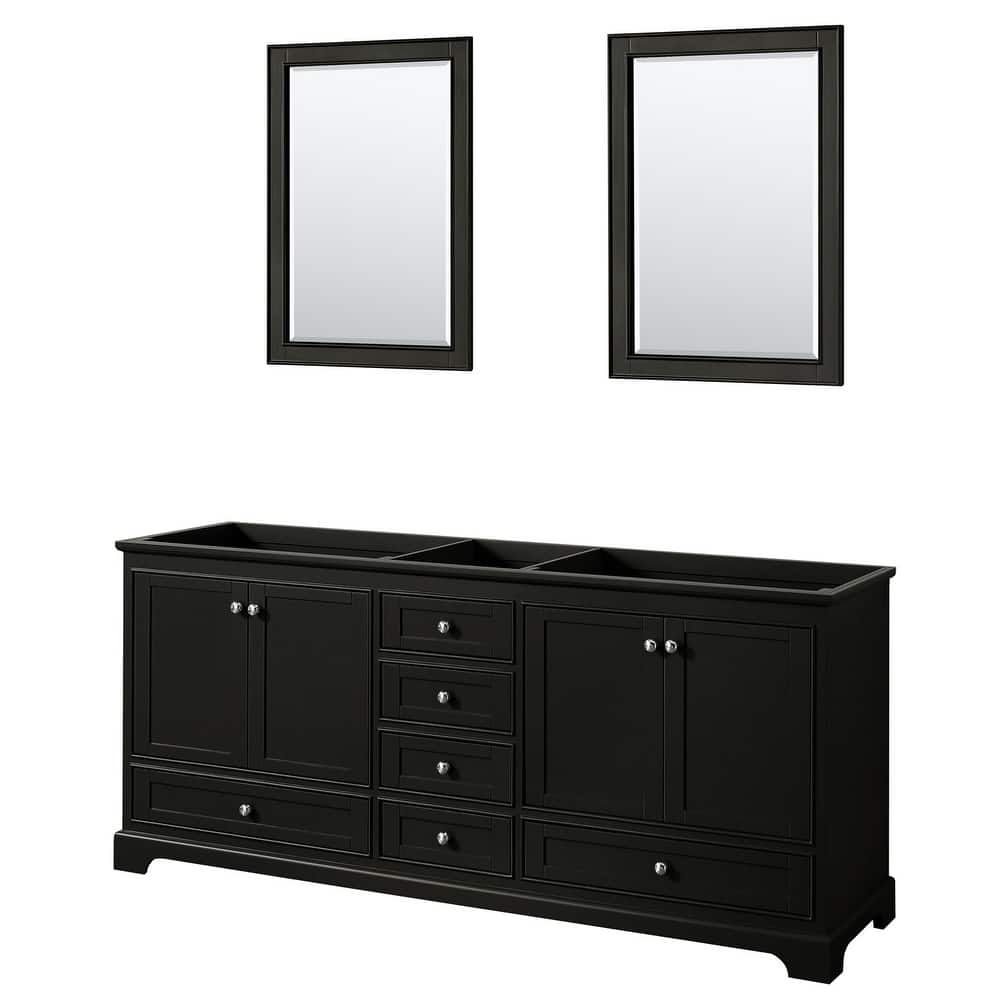 Wyndham Collection Deborah 79" Free Standing Double Wood Vanity