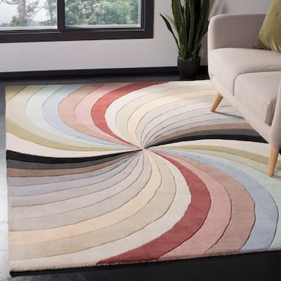 SAFAVIEH Handmade Soho Raakkeli Vortex Wool Rug