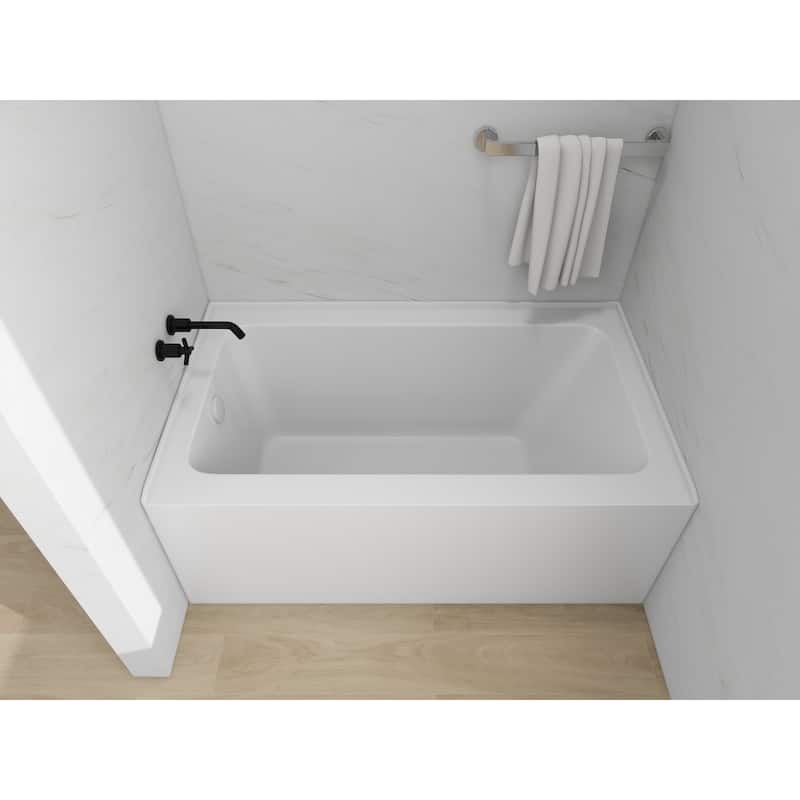 Vanity Art Alcove Soaking Acrylic Bathtub