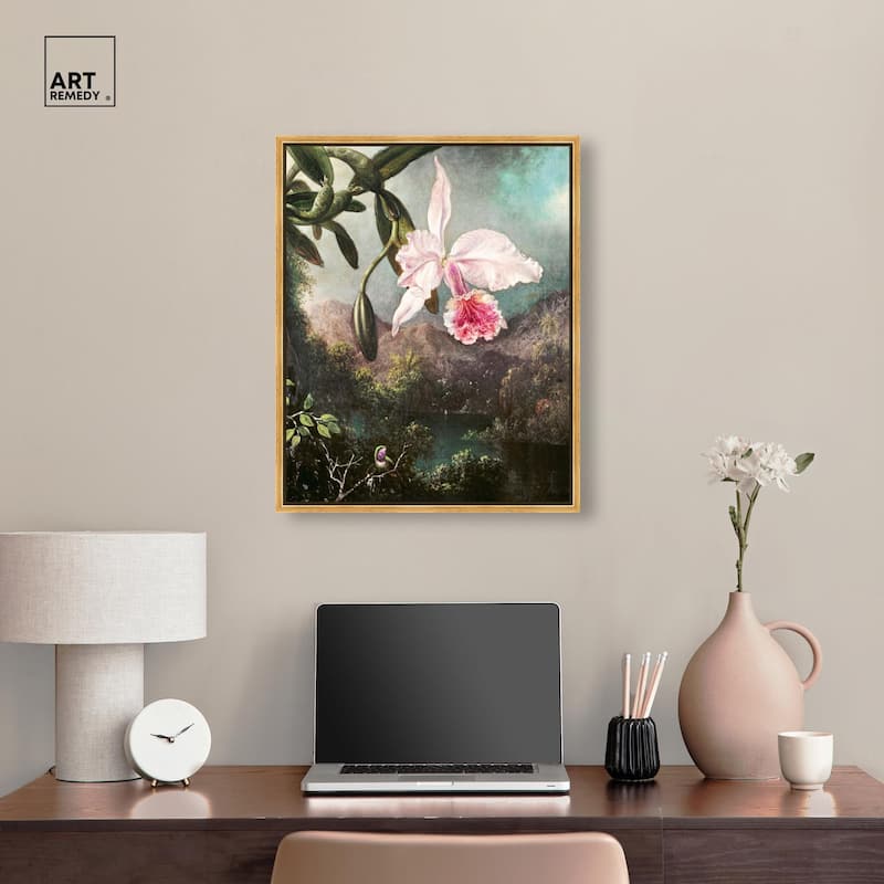 Orchid Blossoms 1873 Canvas by Art Remedy