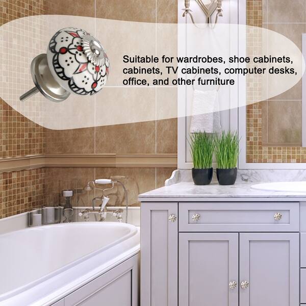 Shop Ceramic Knobs Drawer Round Pull Handle Furniture Drawer