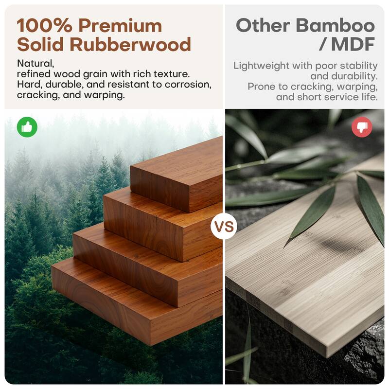 Solid Wood Coat Rack Freestanding Coat Tree Stand with 4 Creative Antler Hooks - 72"H x 15.7"W