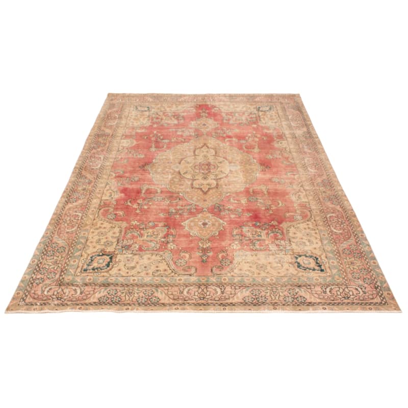 ECARPETGALLERY Hand-knotted Antalya Vintage Red Wool Rug - 7'11 x 11'5