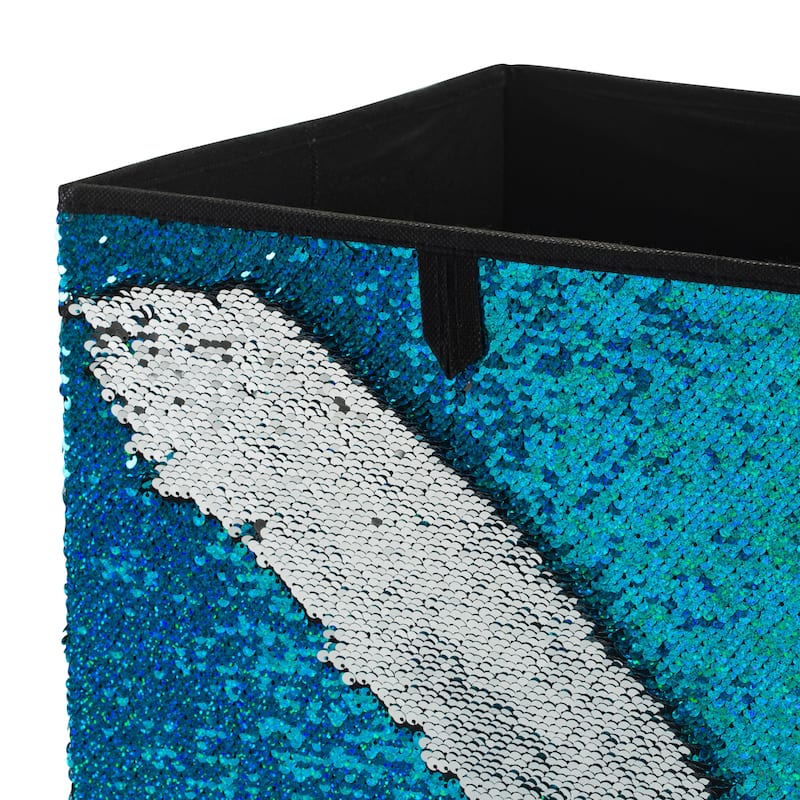 Organize It All Reversible Sequin Storage Cube