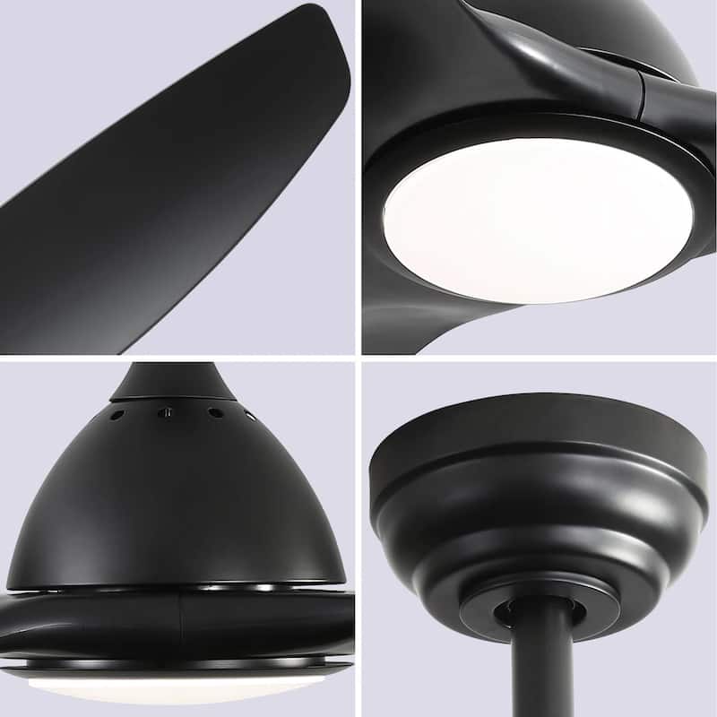 Sofucor High CFM Quiet DC Motor Modern Ceiling Fan with Light and Remote Control