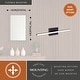 preview thumbnail 4 of 9, Ashburn 1-Light 24 inch Wide Matte Black Bathroom Vanity Lighting Fixture, Frosted White Shade, Dimmable, Wall Mounted Sconce