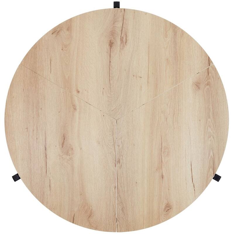35" Foldable Multi-Use Round Table in Natural