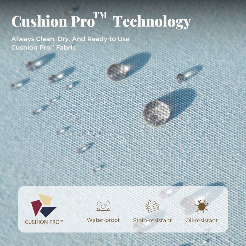 MAISON ARTS 4-Seat Patio Conversation Sets with 2 Rocking Sofa Chairs, 1 Loveseat Sofa and 1 Coffee Table