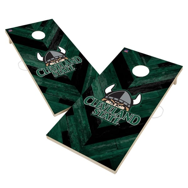 slide 2 of 6, Cleveland State University Vikings Cornhole Board Set 16 Years and Up
