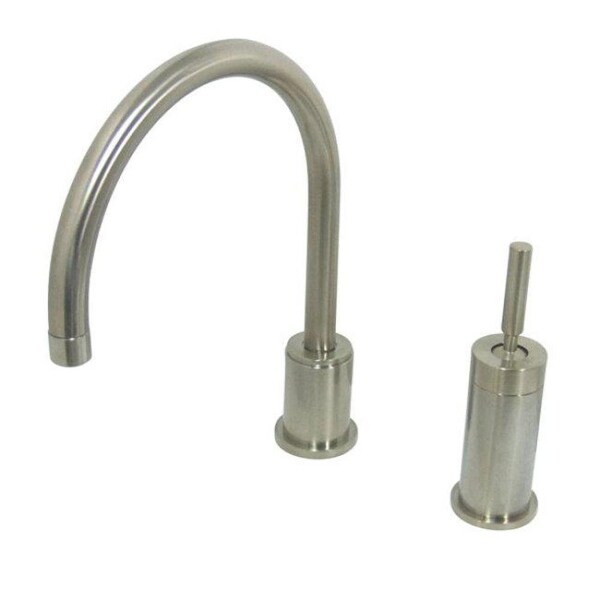 Kingston Brass KS8008DLLS Widespread Kitchen Faucet Satin Nickel - Bronze