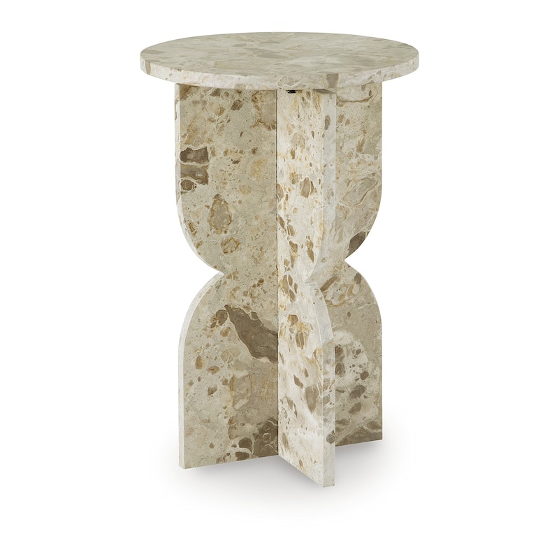 Signature Design by Ashley Treygan Beige Accent Table - 15" W x 15" D x 23" H