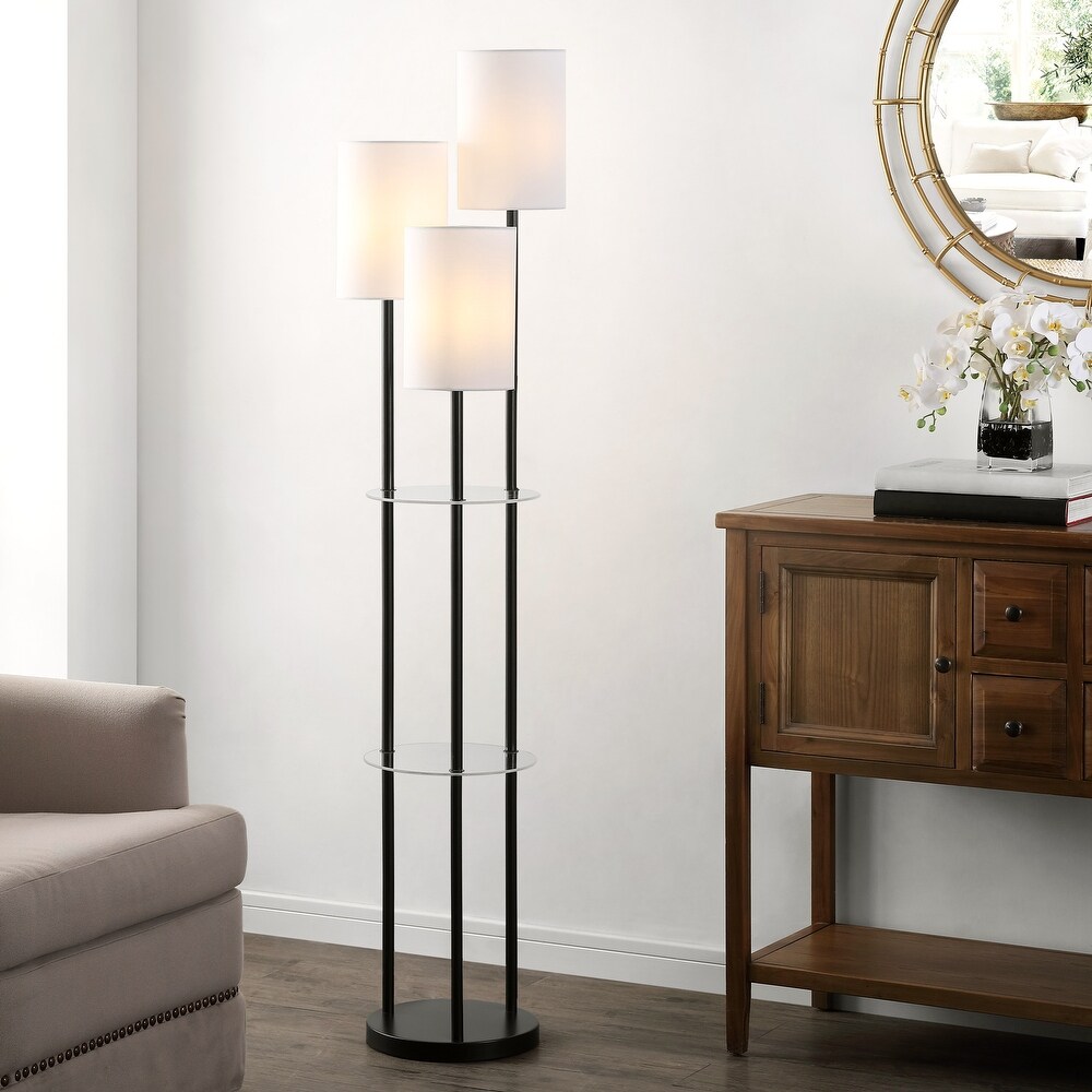 Bed bath and beyond floor lamp with store shelves