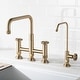 preview thumbnail 112 of 165, Kraus Urbix Industrial Solid Brass Kitchen Faucet