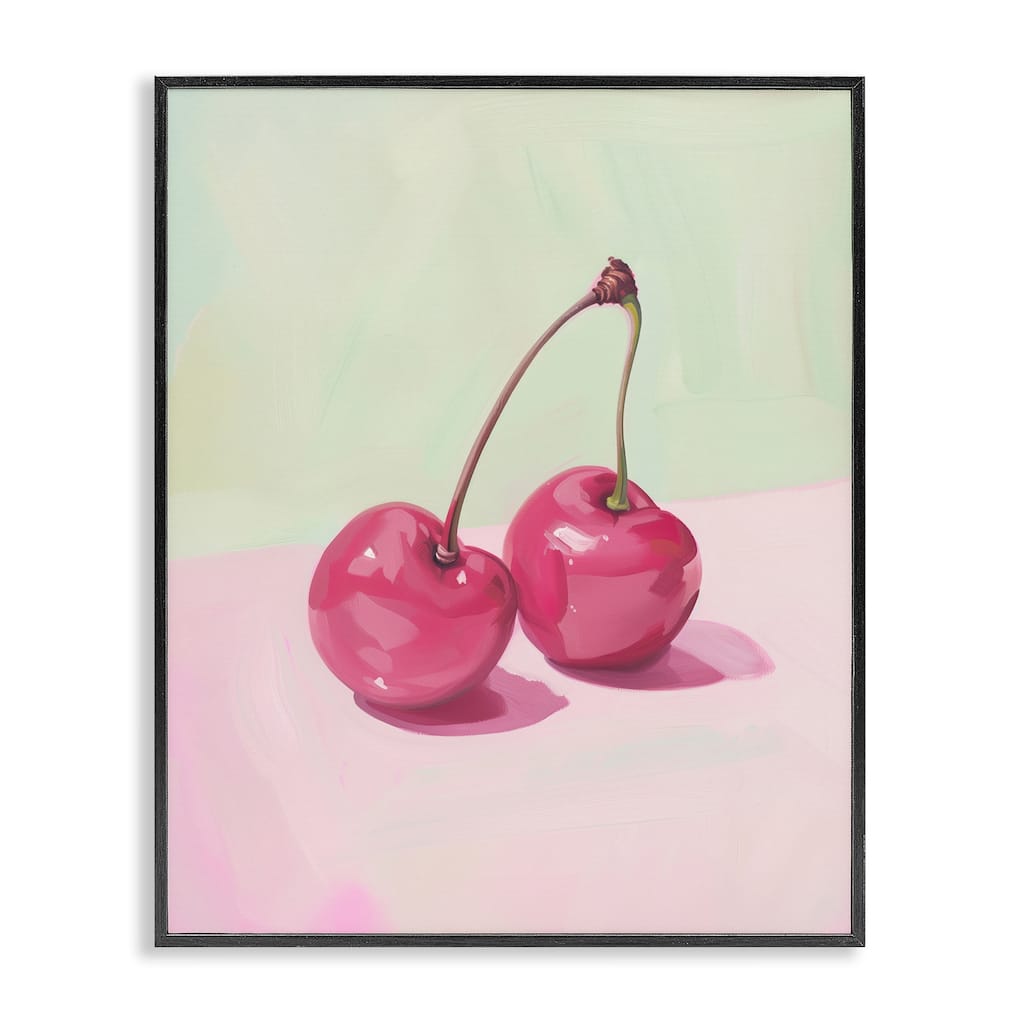 Stupell Luminous Cherries Still Life Framed Giclee Art Design By Arlington Prints