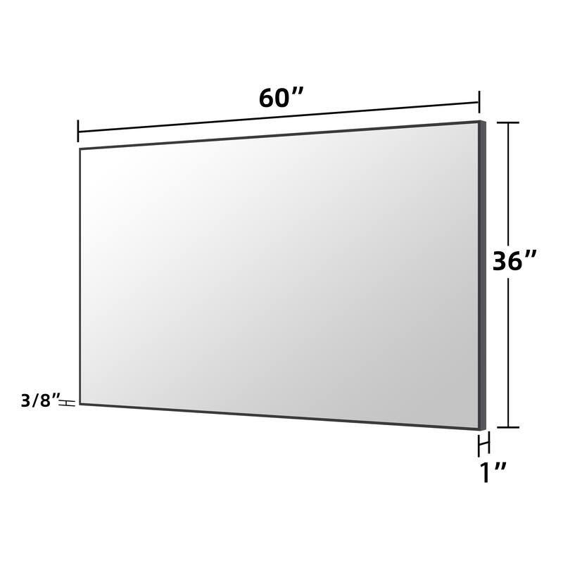 QuivaraView Wall Mounted Aluminum Frame Bathroom Vanity Mirror