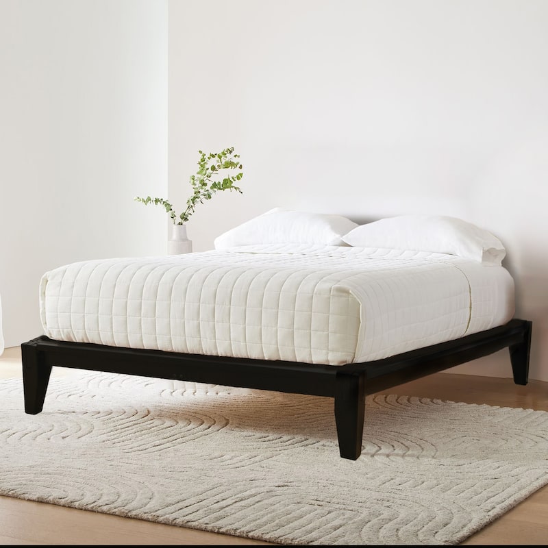 Yume Solid Wood Platform Bed with Japanese Joinery