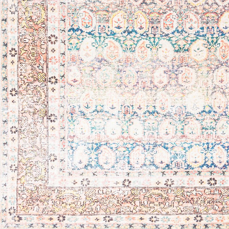 Livabliss Traditional Kemer Floral & Botanical Washable Area Rug