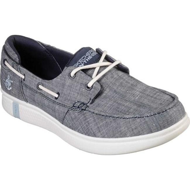 Skechers Womens On The Go Glide Ultra Boat Shoe Navy