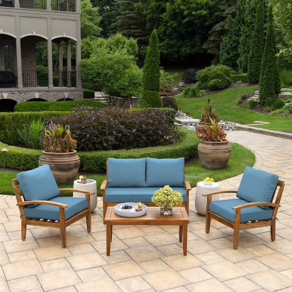 Arden Selections Outdoor Loveseat Cushion Set 48 x 24