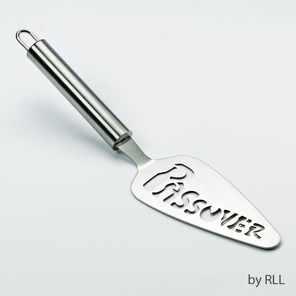 10.5” Silver Metallic Finish "PASSOVER" Laser Cut Server - N/A