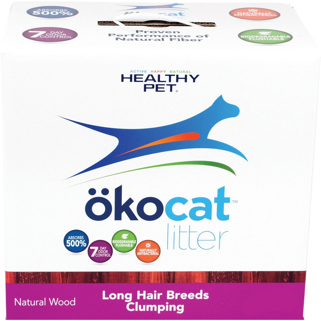 Shop Okocat Natural Wood Cat Litter Long Hair Breeds Overstock